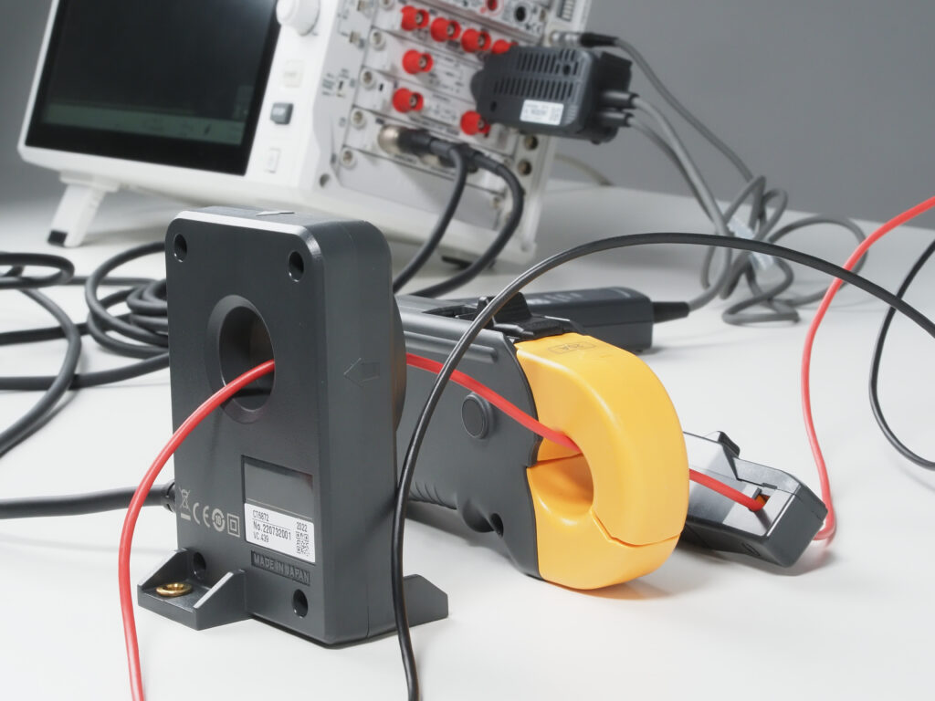 Current measurement with different HIOKI current sensors